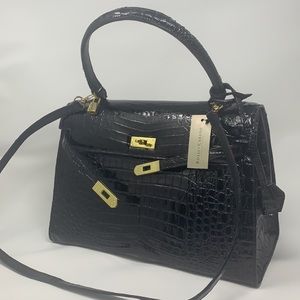 Rossi & Caruso Black Crocodile bag.